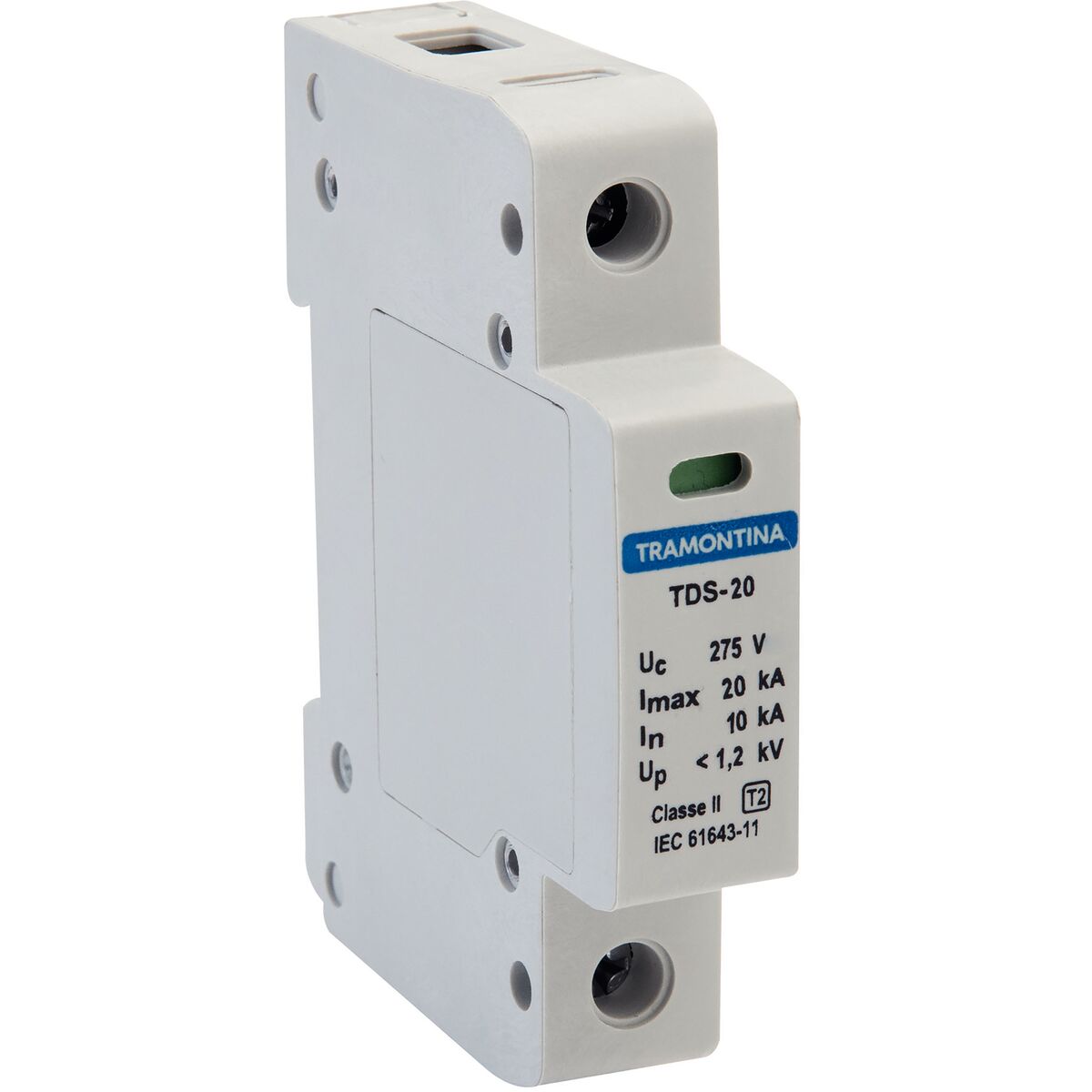 Imagem do produto Dispositivo de Proteção Contra Surtos Tramontina TDS 1 P 20 kA 275 V Classe II