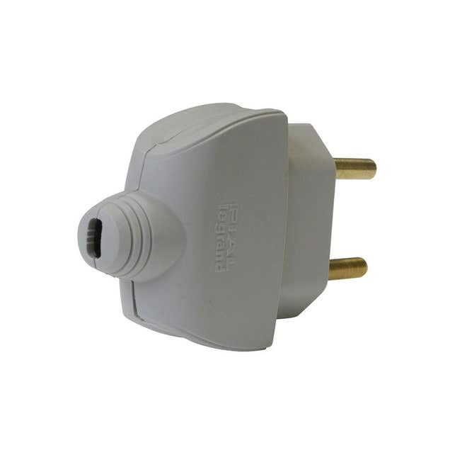 Imagem do produto Pial Legrand Plugue Monobloco 2P Pinos Baixos Pialax Branco 10A