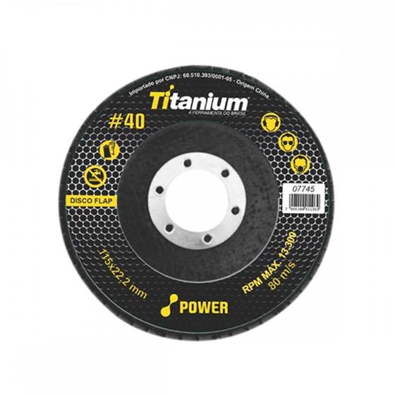 Imagem do produto Titanium Disco de Lixa 4 1/2" Grão 40