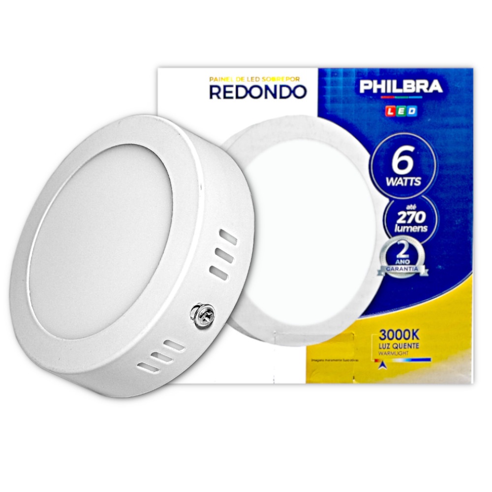 Imagem do produto Demi Plafon LED de Sobrepor Redondo 6W 3000K