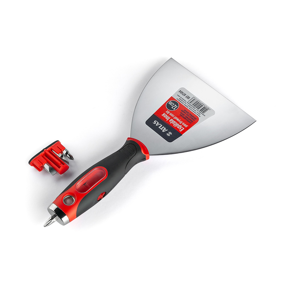 Imagem do produto Espátula de aço inox 5" para drywall com ponteira