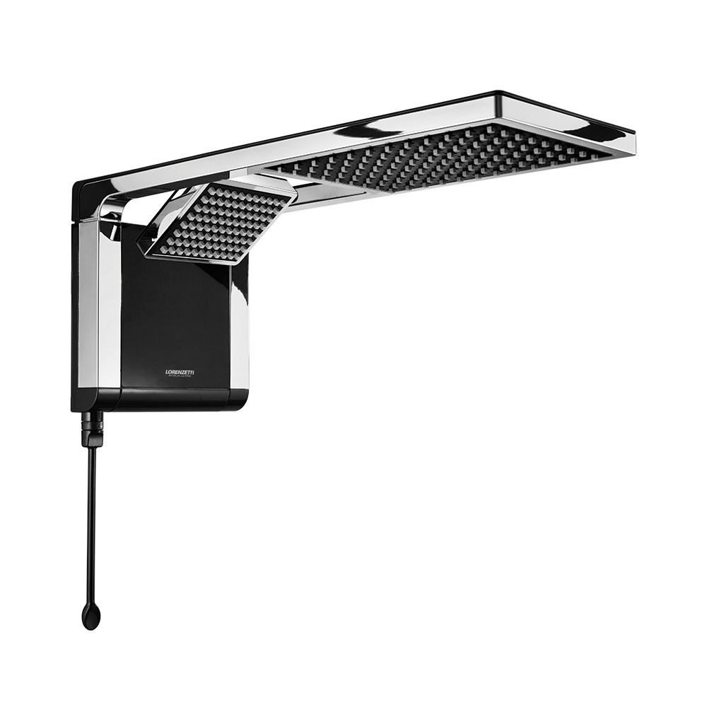Imagem do produto Lorenzetti Acqua Duo Ultra Chuveiro Elétrico Multitemperatura 220V 7800W Preto e Cromado
