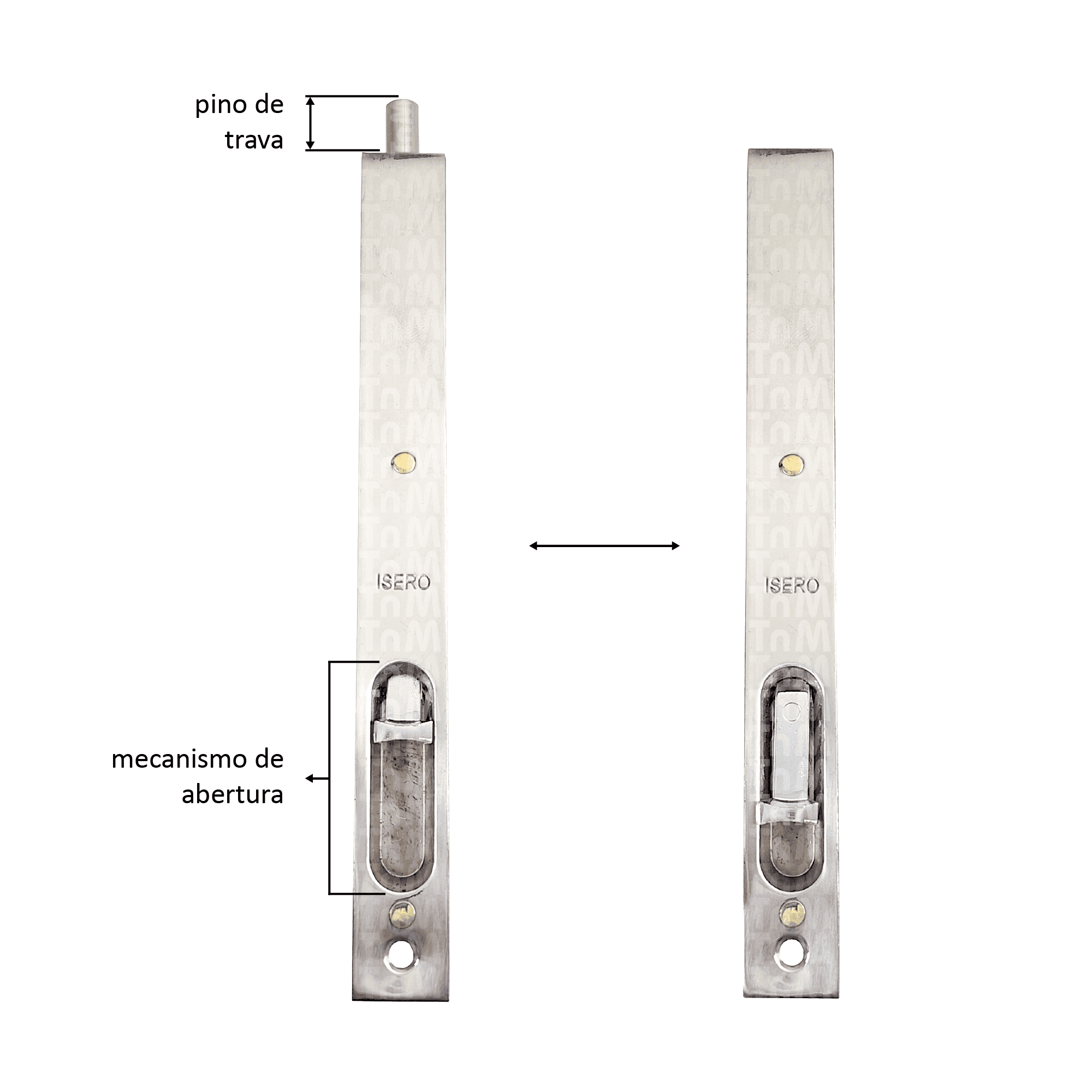 Imagem do produto Aliança Fecho Tipo Unha 81570 180mm Cromado - Fim de Linha