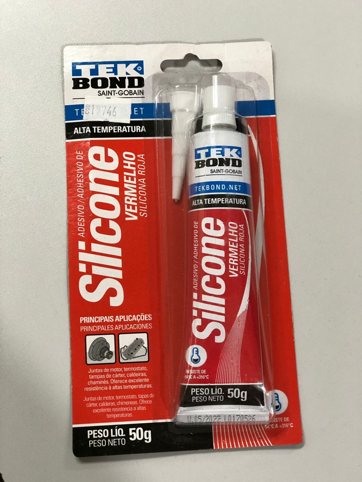 Imagem do produto Selena Cola Silicone Alta Temperatura Tytan Vermelho 50 g