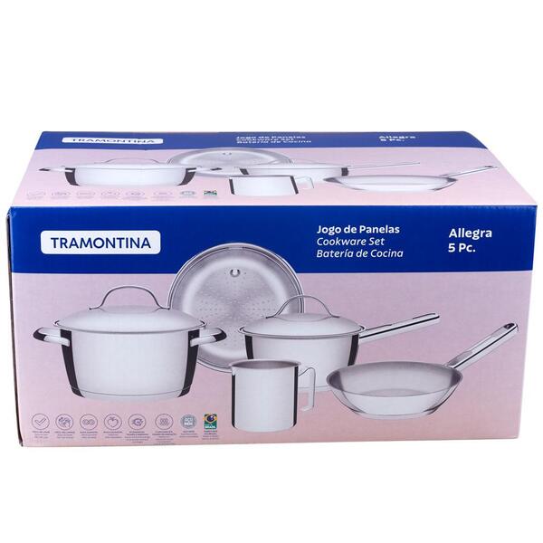 Imagem do produto Tramontina Jogo de Panelas Allegra em Aço Inox com 5 Peças