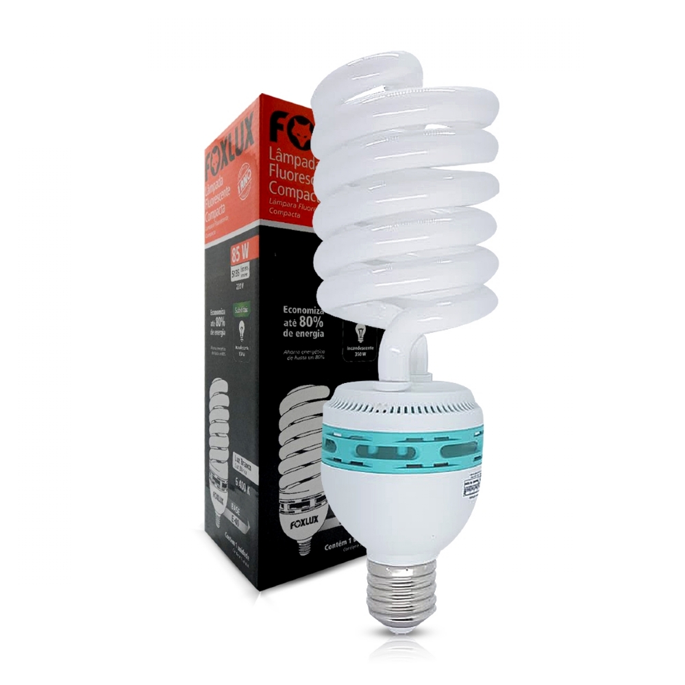 Imagem do produto Foxlux Lâmpada Fluorescente Compacta U 160W 220V Base E40