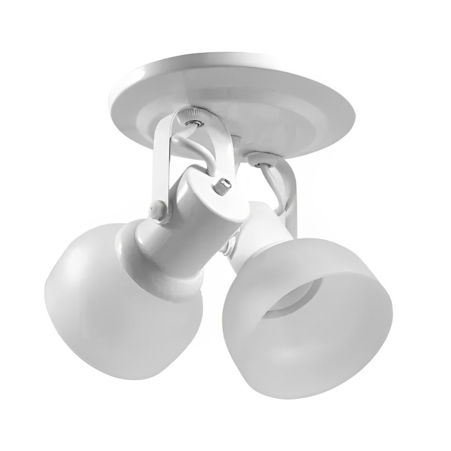 Imagem do produto Rioprelustres Spot Vidro Diagonal 2 Lâmpadas Branco