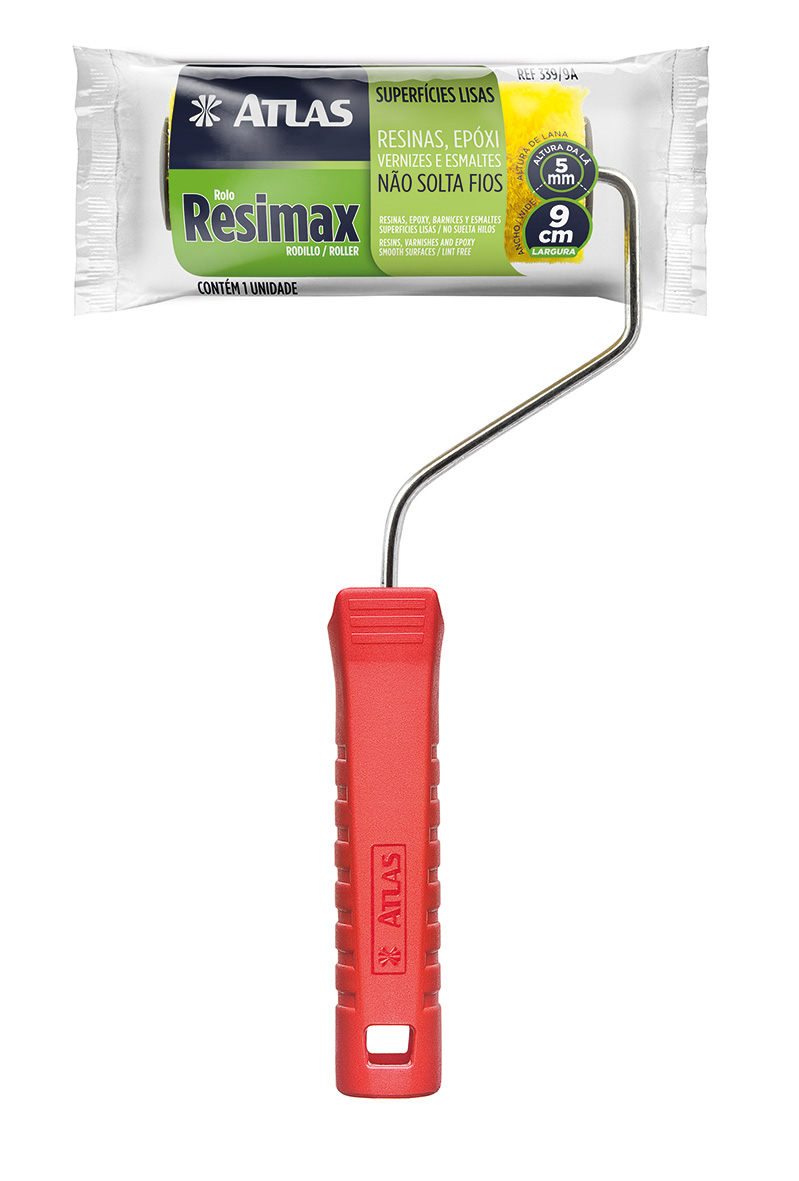 Imagem do produto Mini rolo Resimax 9cm com cabo