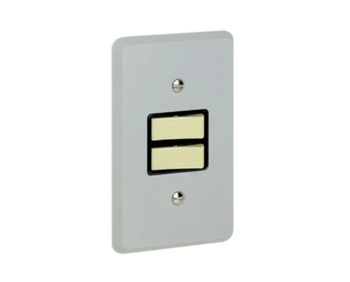 Imagem do produto Pial Legrand Conjunto Completo 2 Interruptores Simples com Placa 4x2 Silentoque Cinza