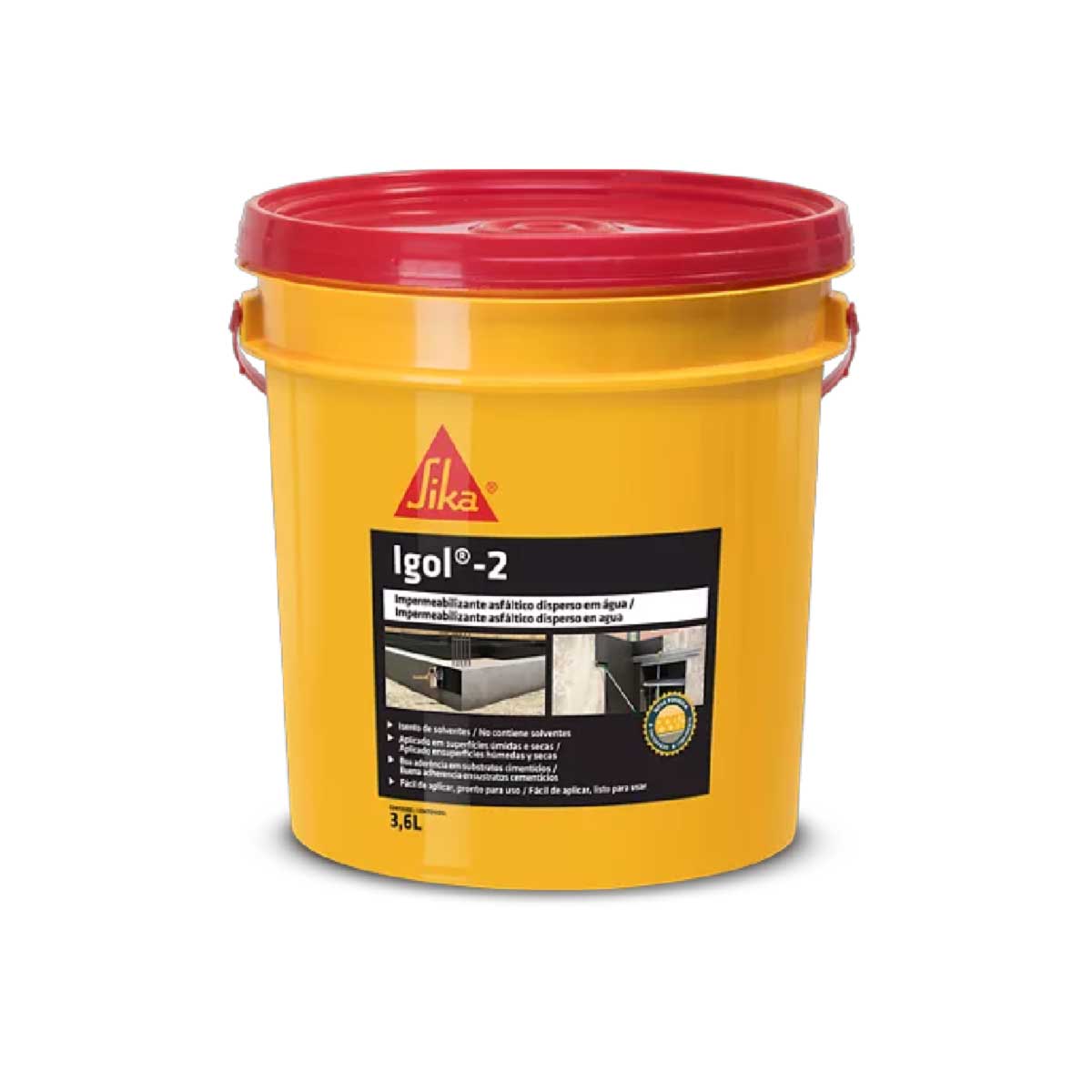 Imagem do produto Sika Igol-2 Preto Galão 3,6 L