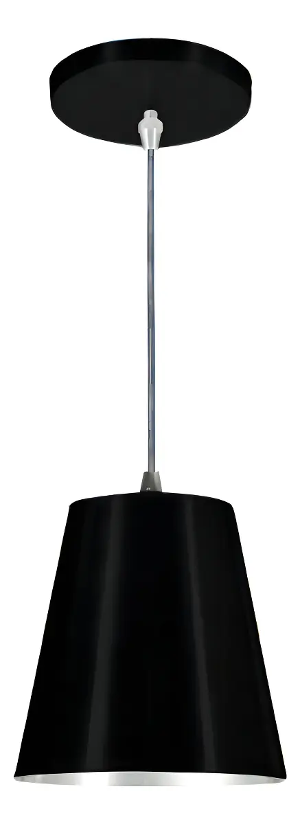 Imagem do produto Lustre Luminária Pendente Cone Alumínio Bivolt Skylux Preto