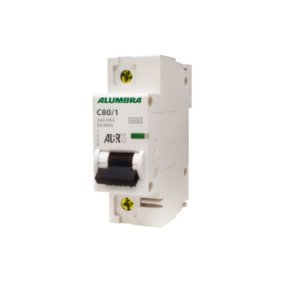 Imagem do produto Disjuntor Unipolar DIN Alumbra ALBR6 80A