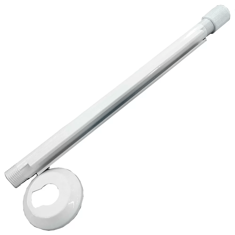 Imagem do produto Braço de Chuveiro Ribeiro Metais Alumínio 40cm Branco