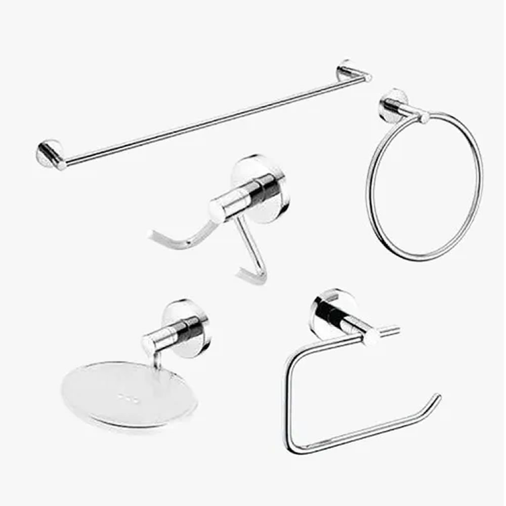 Imagem do produto Atlas Kit Acessórios para Banheiro 5 Peças Primafer Madrid 1023/5