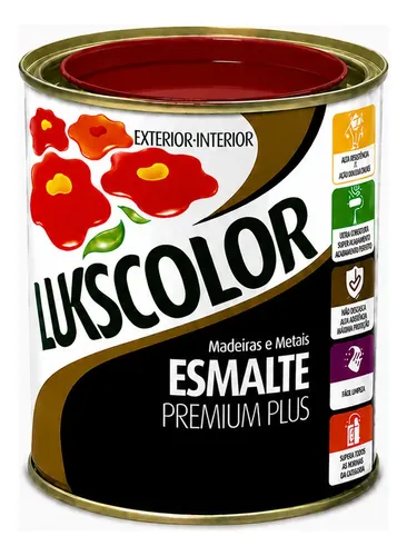 Imagem do produto Lukscolor Esmalte Sintético Premium Vermelho 900ml
