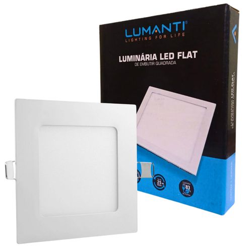 Imagem do produto Opus Plafon LED Embutir Quadrado 6W 6500K Bivolt