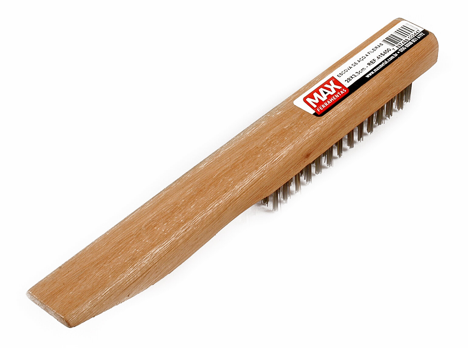 Imagem do produto Max Escova de Aço com Cabo de Madeira Hobby 415305