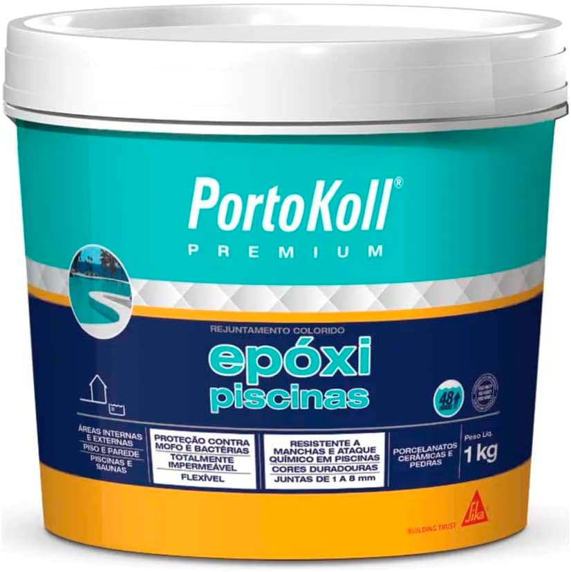 Imagem do produto Portokoll Rejunte Epóxi para Piscina Azul Cobalto 1kg