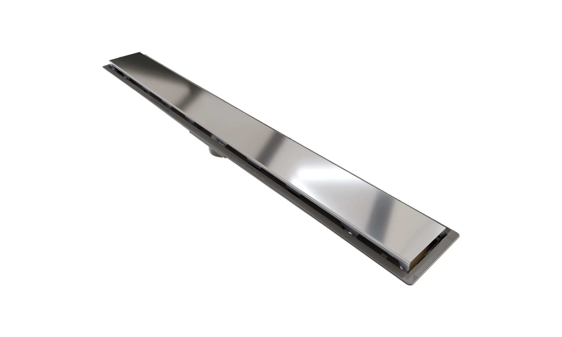 Imagem do produto Krona Ralo Linear PVC Seco 75cm com Saída Central e Tampa Polida
