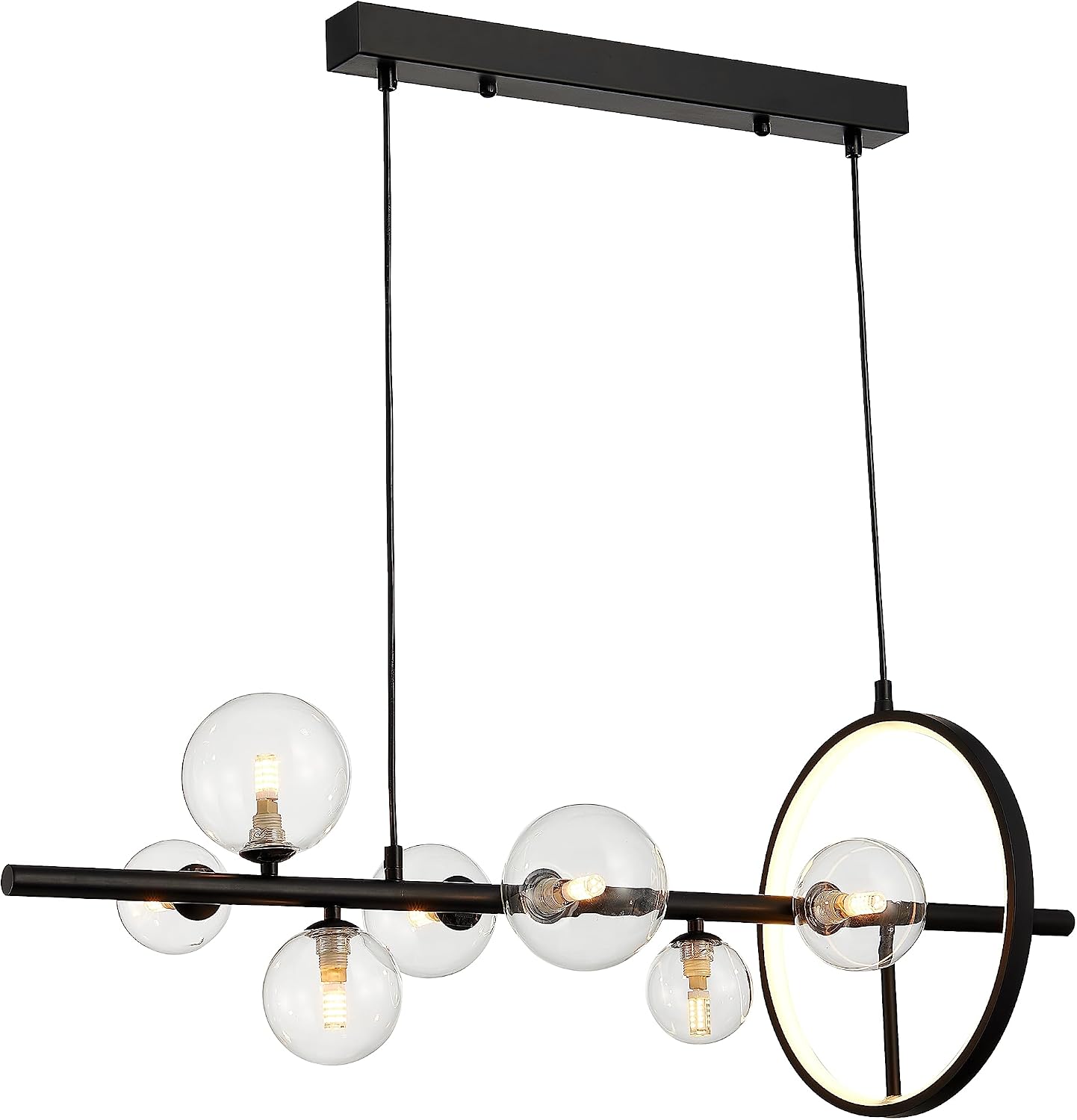 Imagem do produto Bella Lustres Pendente Versus Transparente/Preto DW010