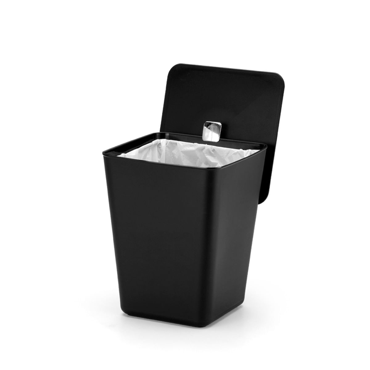 Imagem do produto Arthi Lixeira Quadrada 7 Litros Branca com Suporte para Saco
