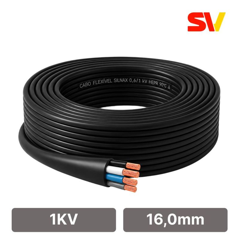 Imagem do produto Lamesa Cabo Flexível 1kV 16 mm Preto (Atenção 1kV)