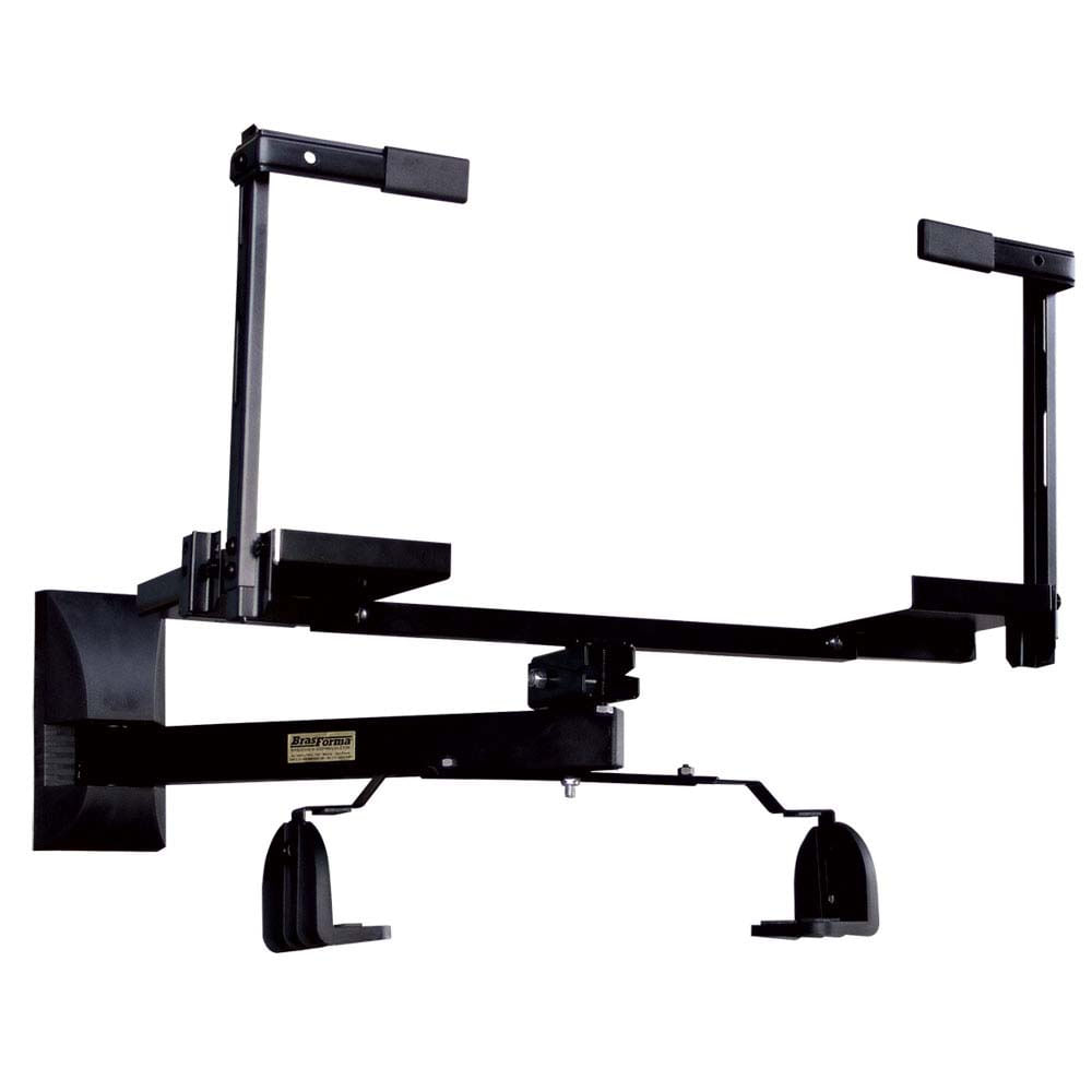 Imagem do produto Brasforma Suporte para DVD com Calha para Cabos 2 Prateleiras Preto