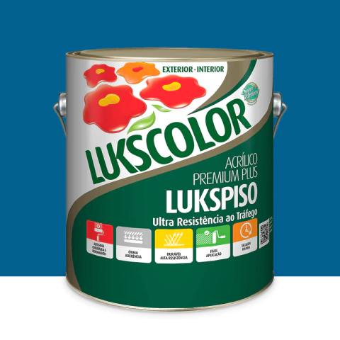 Imagem do produto Lukscolor Tinta para Piso Lukspiso Azul 3,6L