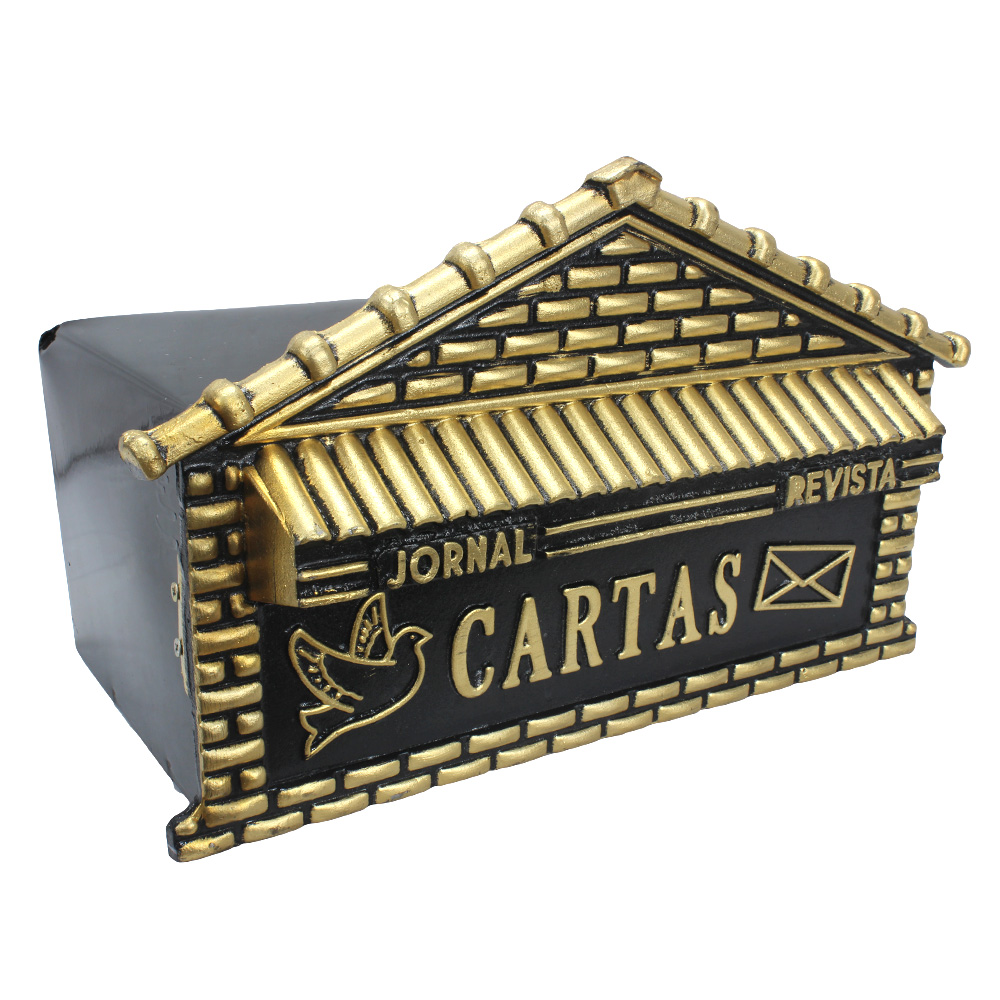 Imagem do produto Fortral Caixa de Correio Jornal/Revista Nº 5 para Muro Ouro