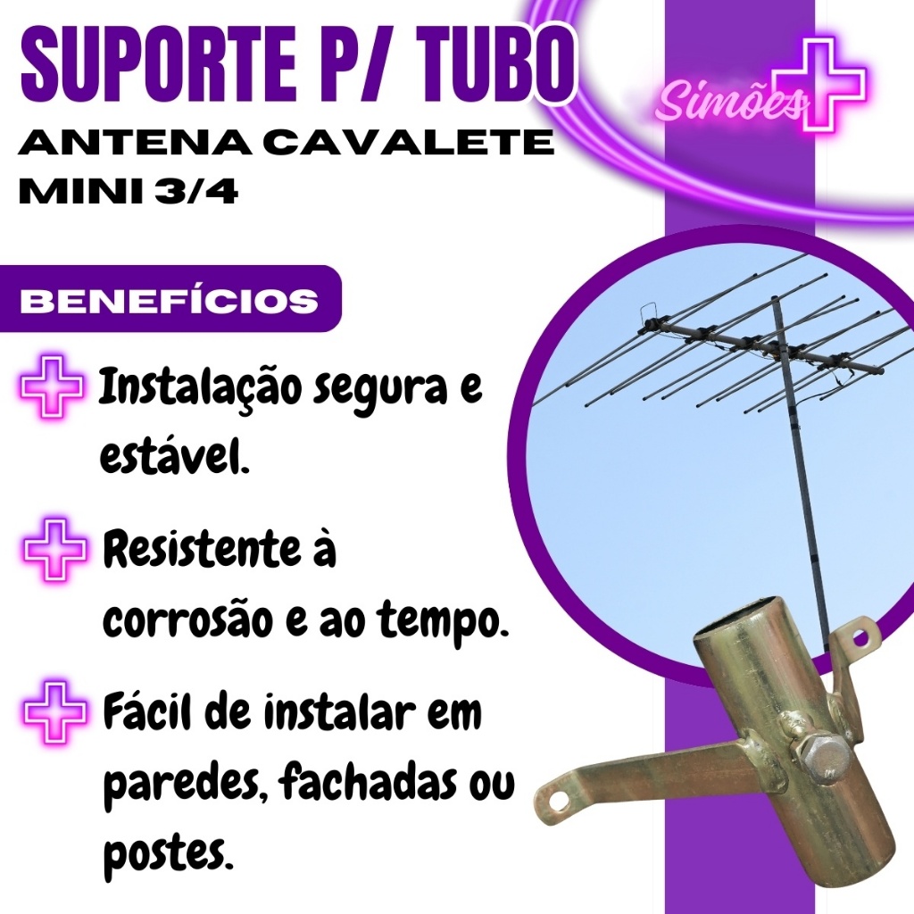 Imagem do produto Alcance Suporte para Antena Mini Cavalete 03B 1"
