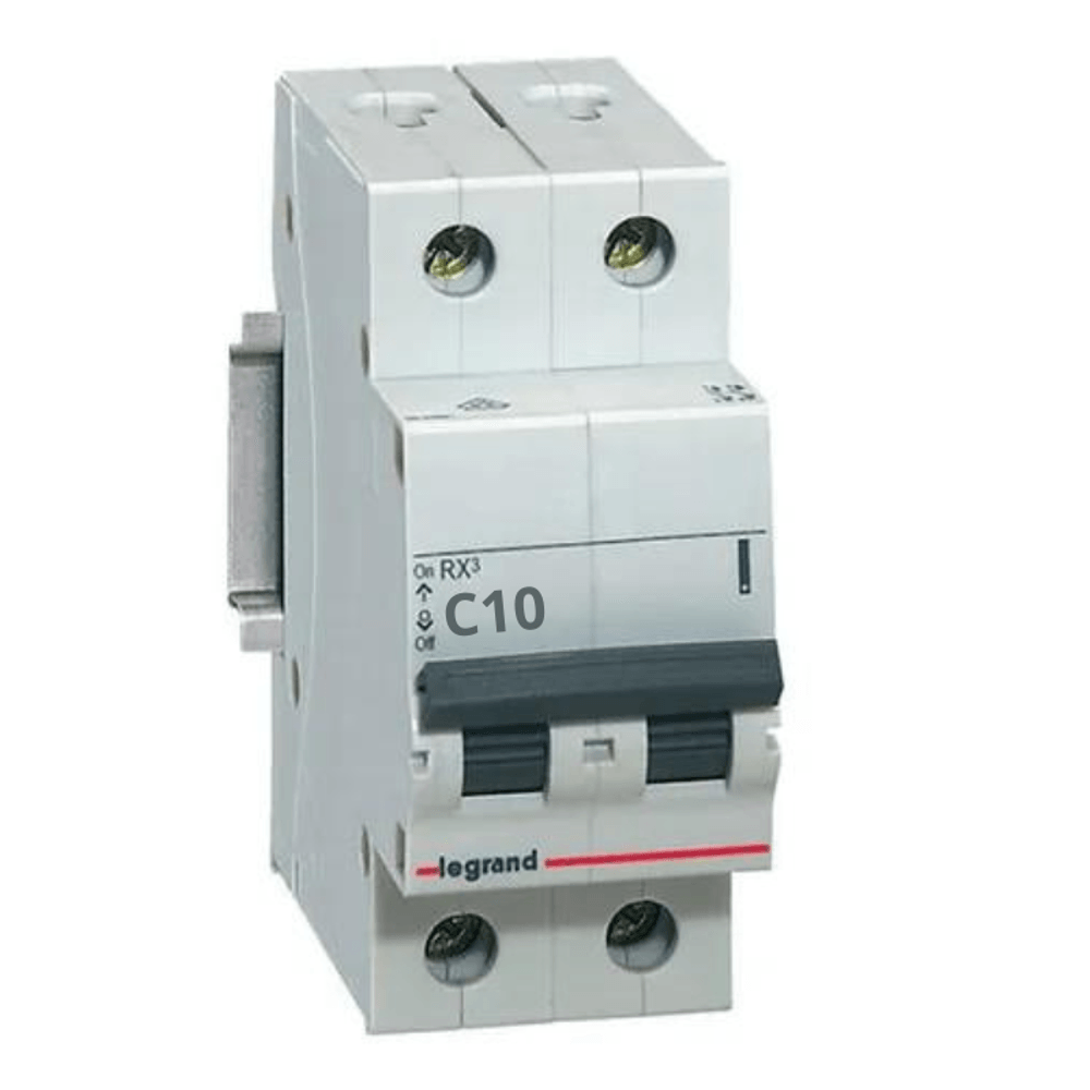 Imagem do produto Pial Legrand Disjuntor Bipolar DIN 10A Curva C Branco