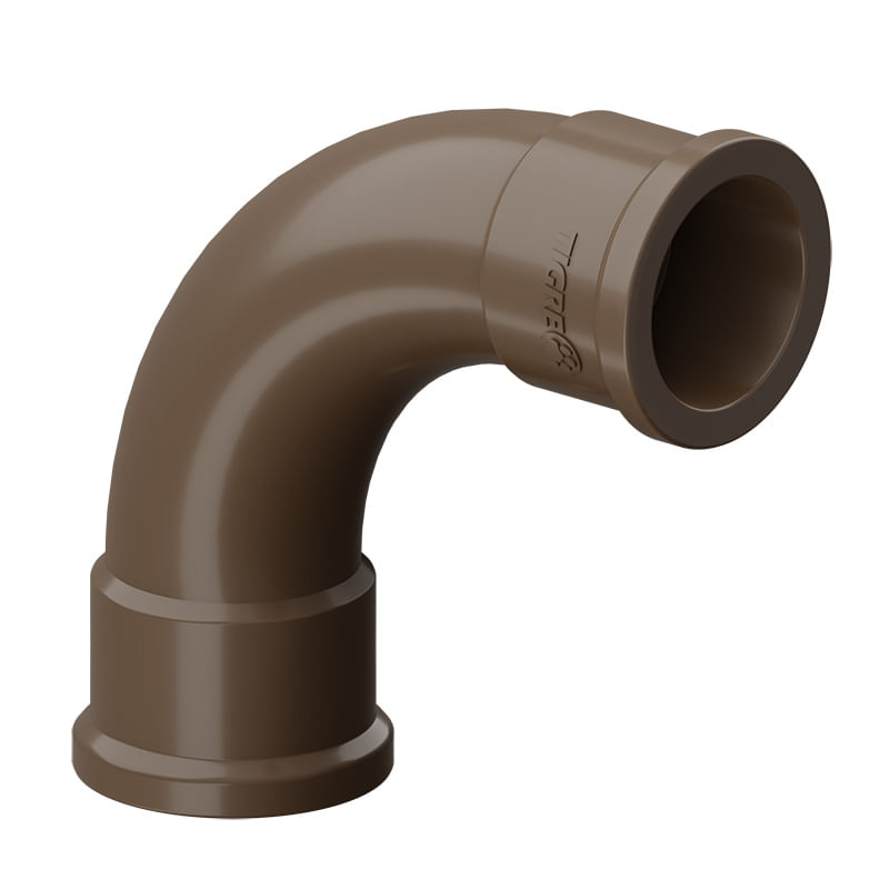 Imagem do produto Tigre Curva 90° Marrom Soldável 75mm
