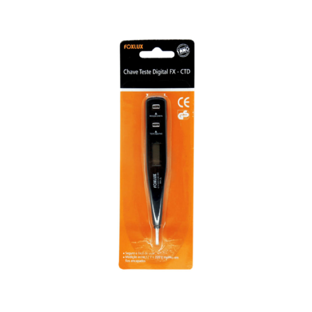 Imagem do produto CHAVE TESTE DIGITAL FOXLUX 12V-220V