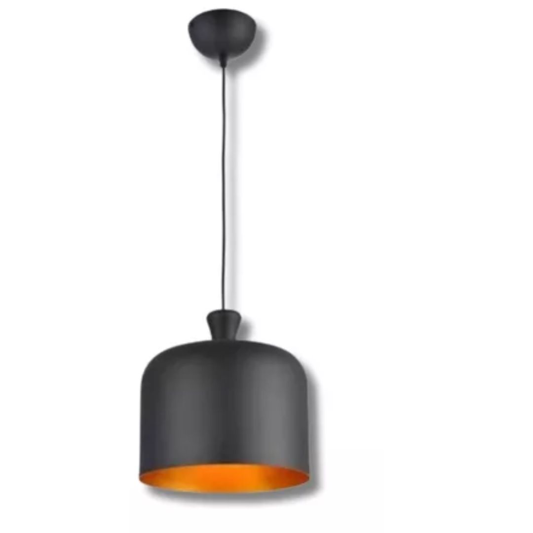 Imagem do produto Avant Pendente Bell Grande Aço Preto Fol Ouro