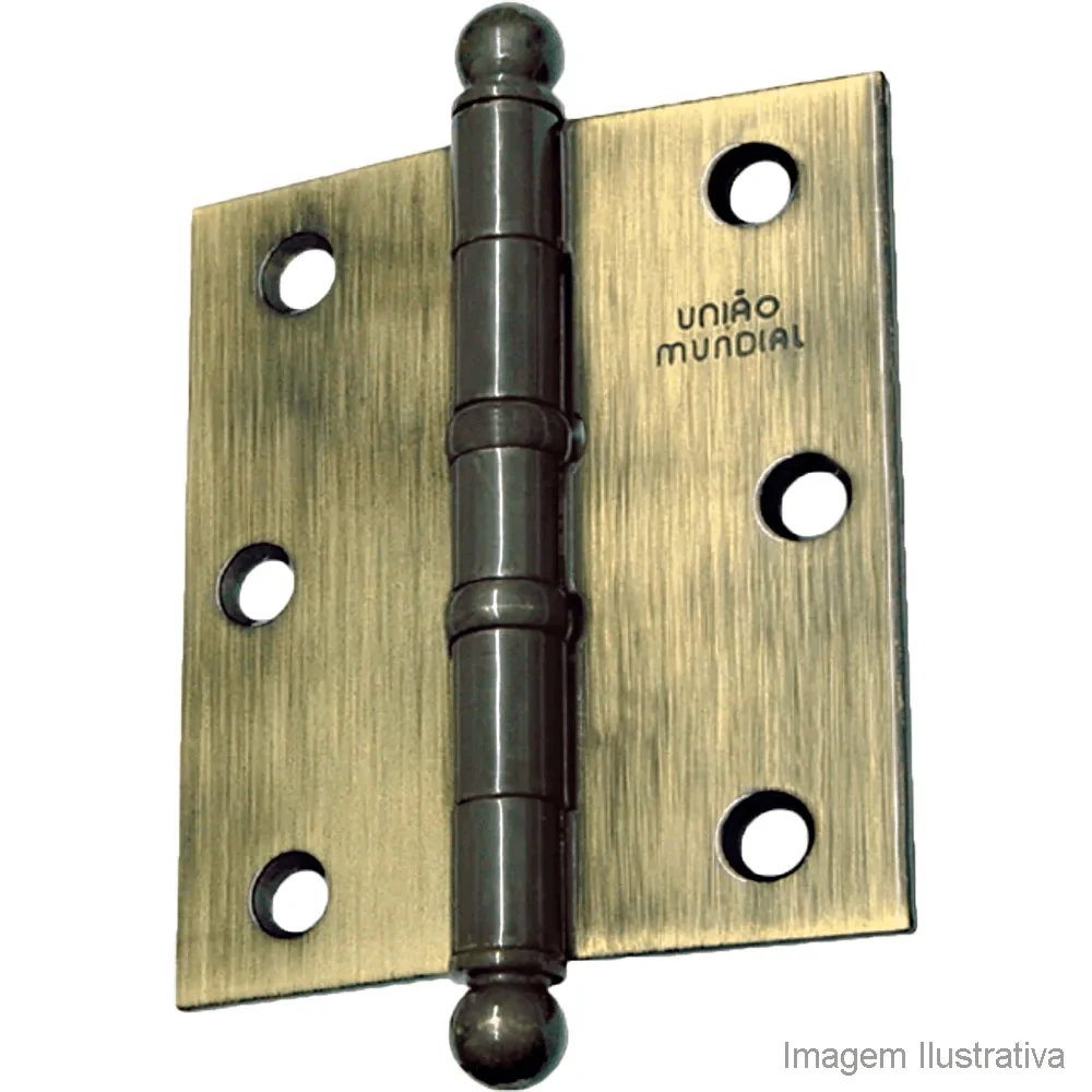 Imagem do produto Rodrigues Dobradiça BL Pamela Aço Latão Oxidado 3.1/2"