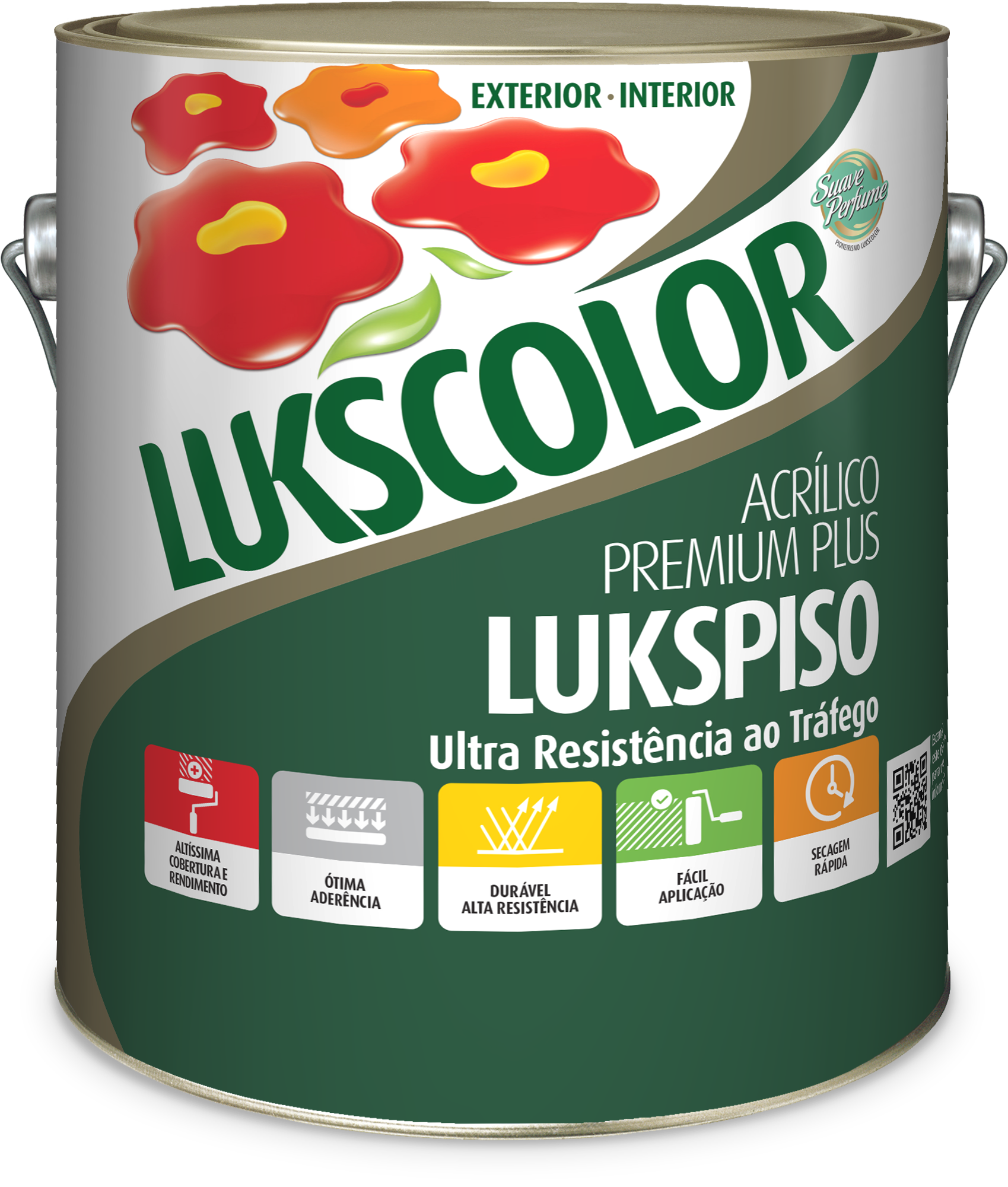 Imagem do produto Lukscolor Tinta Acrílica Premium Lukspiso Cinza 3,6L