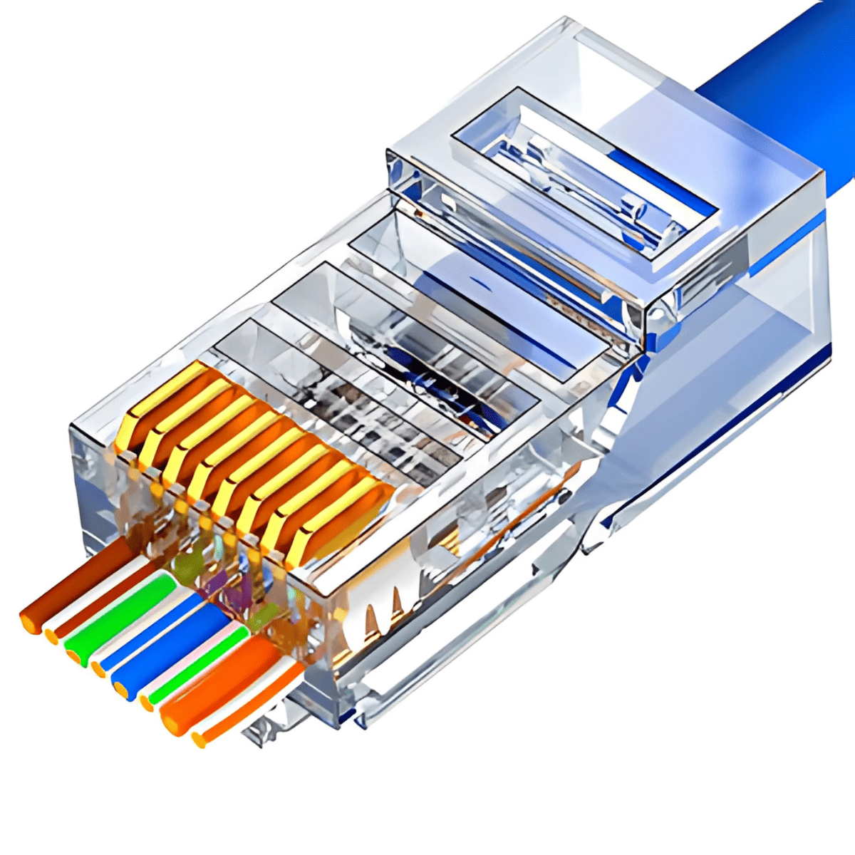 Imagem do produto Conector RJ45 8 Vias Cat5 Blindado