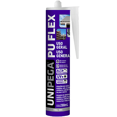 Imagem do produto Selante PU Flex Uso Geral Unipega Cinza 280ml