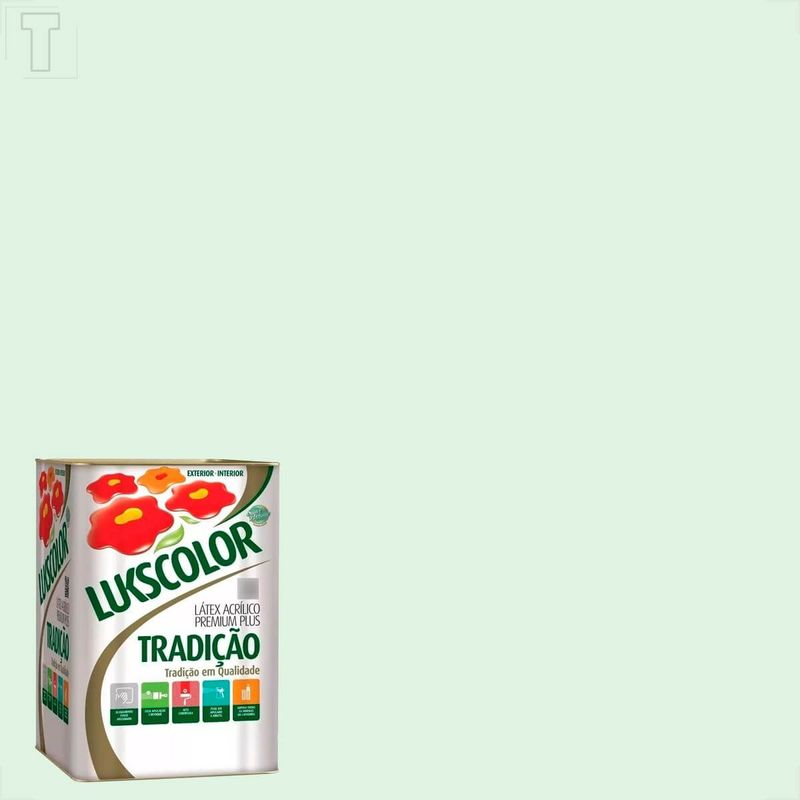 Imagem do produto Lukscolor Tinta Acrílica Standard Tradição Verde Água 18L