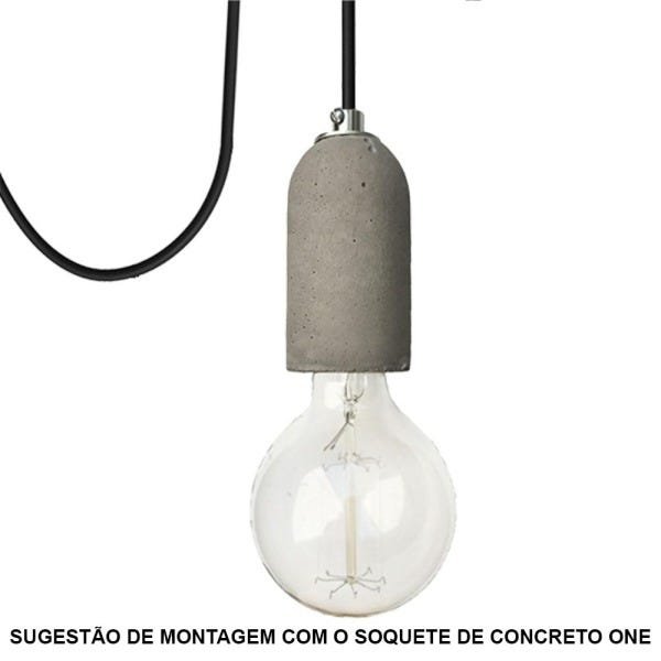 Imagem do produto Nobre Soquete 9 X 5 Concreto Cabo Tec Pto 1,50