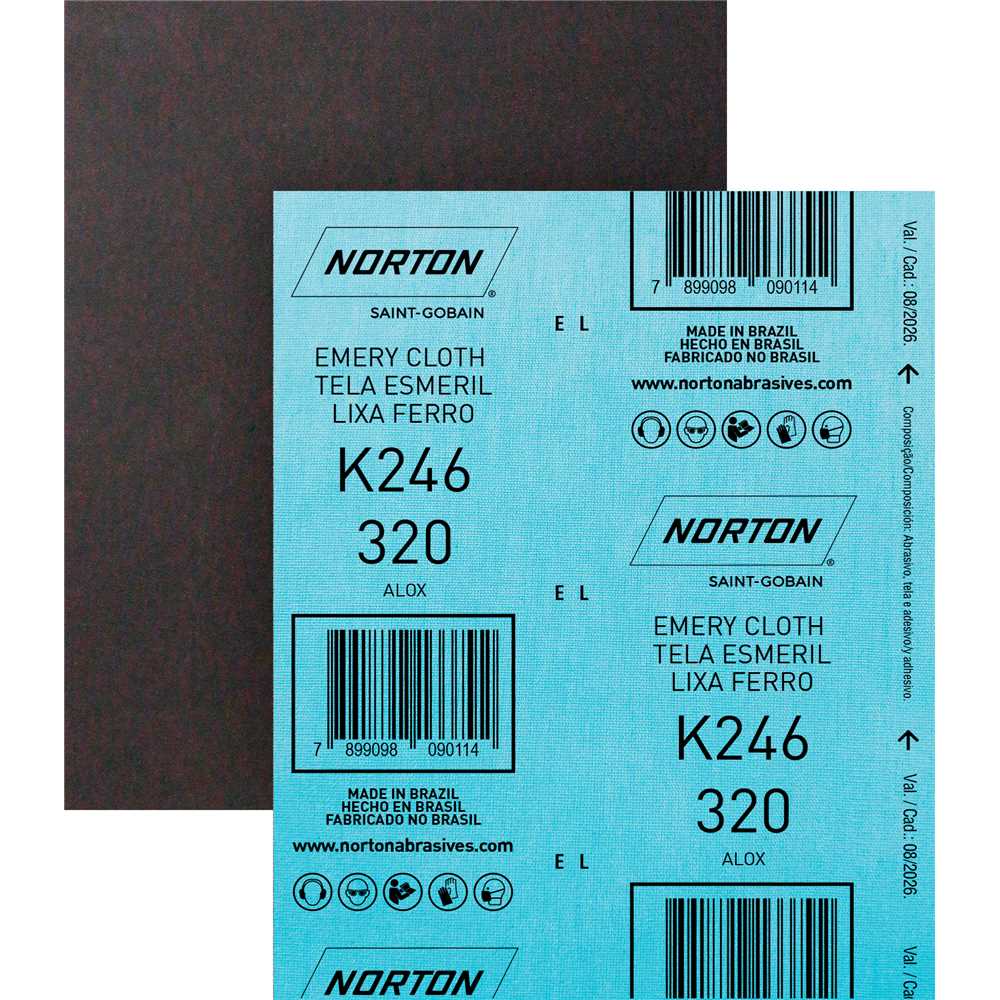 Imagem do produto Lixa para Ferro Norton K246 Grão 320