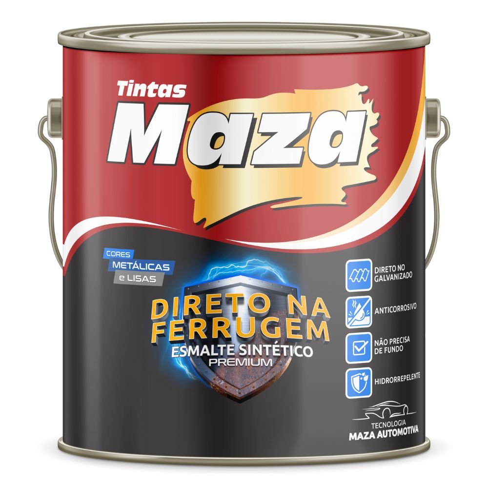 Imagem do produto Maza Esm Sint. Direto Na Ferrugem * Met Preto Onix 3,6L