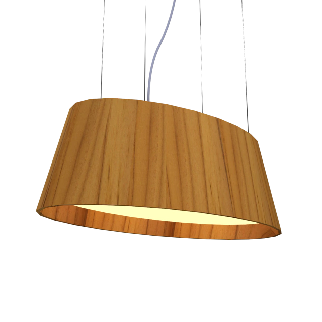 Imagem do produto Accord Pendente Oval com Acrílico 25x45x80 cm Teak 287A.12