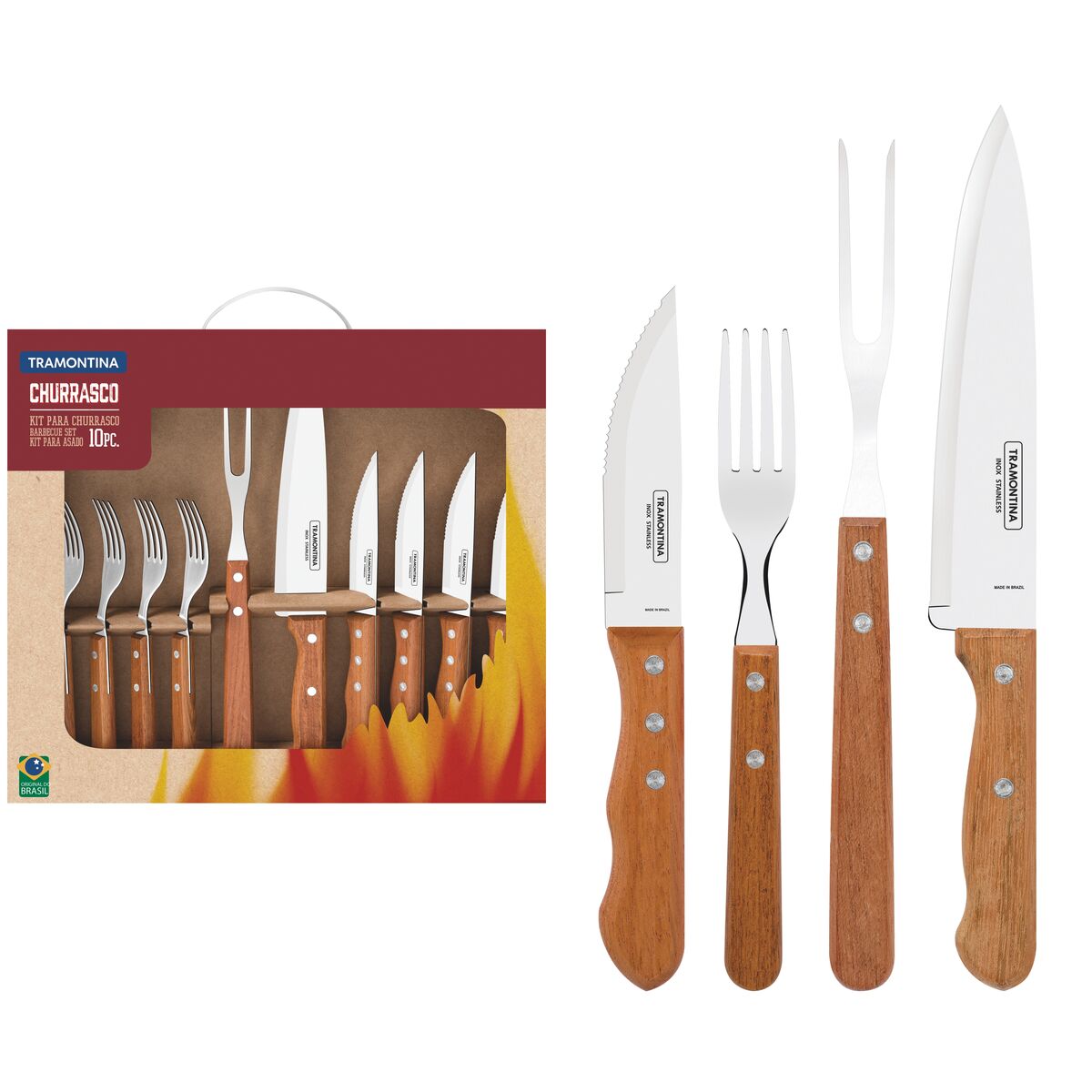 Imagem do produto Tramontina Jogo para Churrasco 10 Peças Dynamic