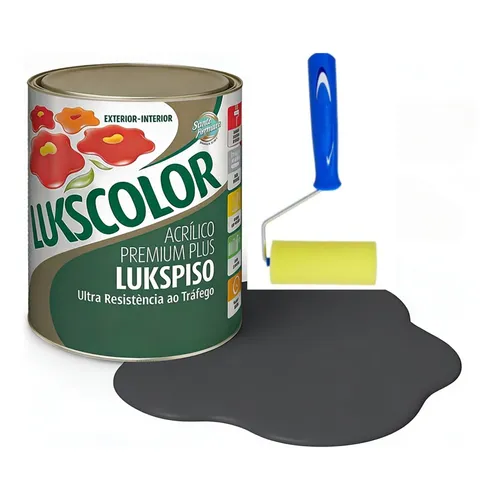 Imagem do produto Lukscolor Tinta Acrílica Premium Lukspiso Cinza Chumbo 900ml