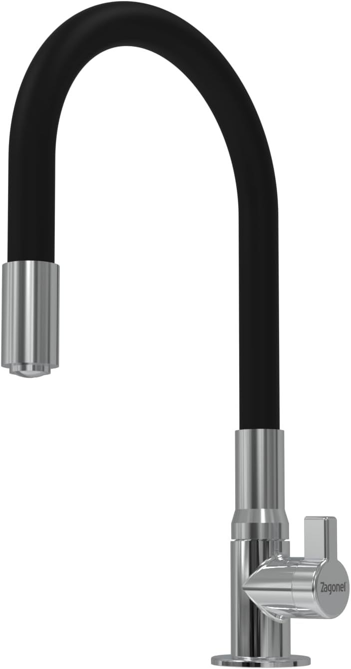 Imagem do produto Zagonel Torneira Motion para Cozinha de Mesa Cromada/Preta