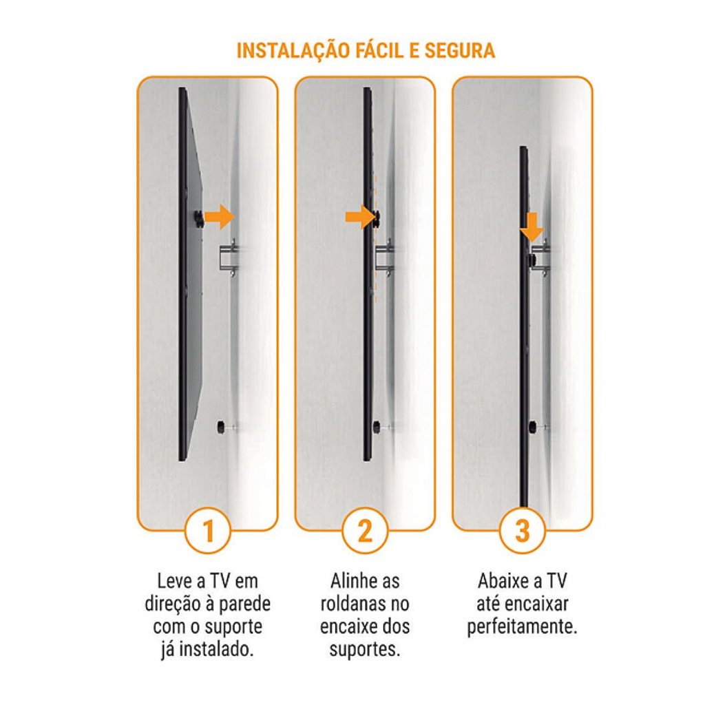 Imagem do produto Suporte de Parede Fixo Infiniti para TV 14" a 100" Multivisão