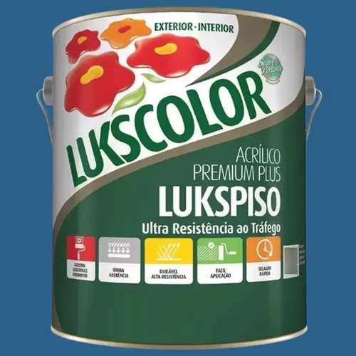 Imagem do produto Lukscolor Tinta Látex Acrílica Tradição Azul 900ml
