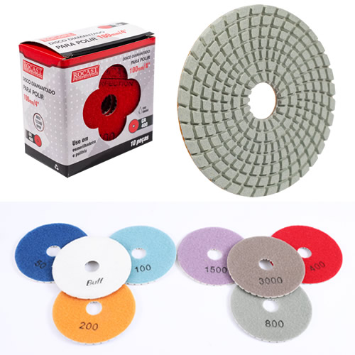 Imagem do produto Disco Diamantado para Polir Amatools Grão 100 - 100mm