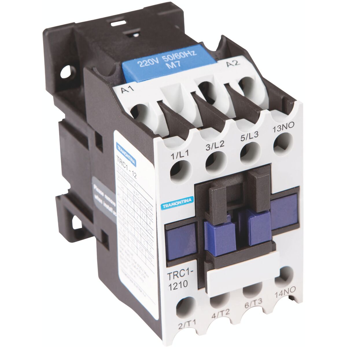 Imagem do produto Tramontina Contator Tripolar TRC1-1210 12A 220VCA 1NA